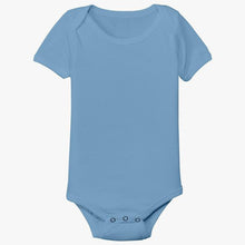 Load image into Gallery viewer, Plain Sky Blue Baby Romper- KidsFashionVilla
