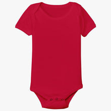 Load image into Gallery viewer, Plain Red Baby Romper- KidsFashionVilla
