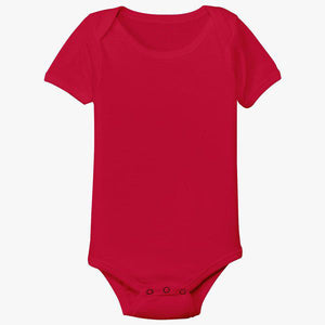 Plain Red Baby Romper- KidsFashionVilla