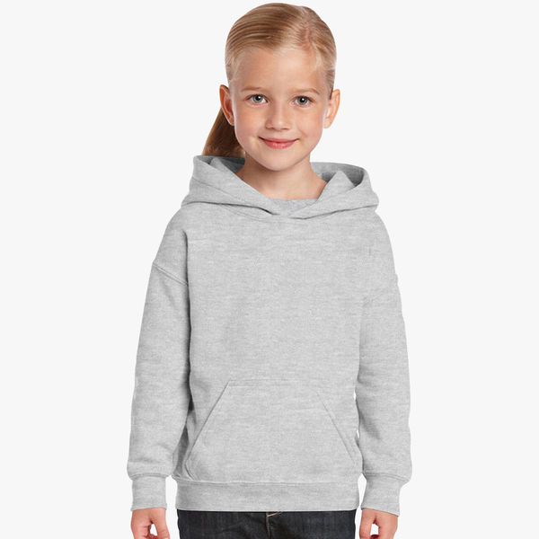 Girl Plain Grey Hoodie-KidsFashionVilla
