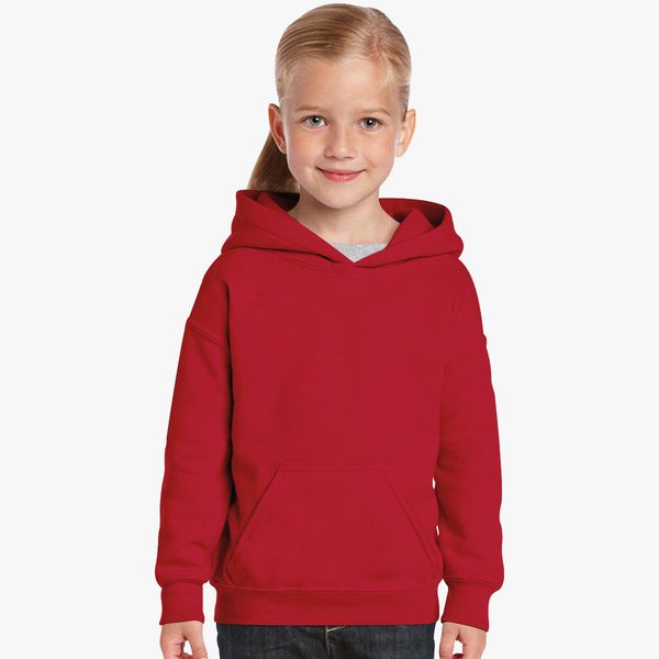 Girl Plain Red Hoodie-KidsFashionVilla