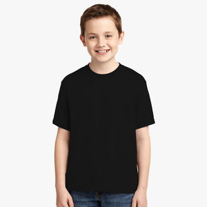 Boy Plain Black T-Shirt-KidsFashionVilla