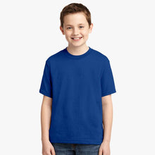Load image into Gallery viewer, Boy Plain Royal Blue T-Shirt-KidsFashionVilla
