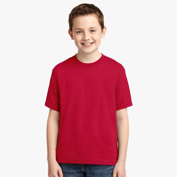 Boy Plain Red T-shirt-KidsFashionVilla