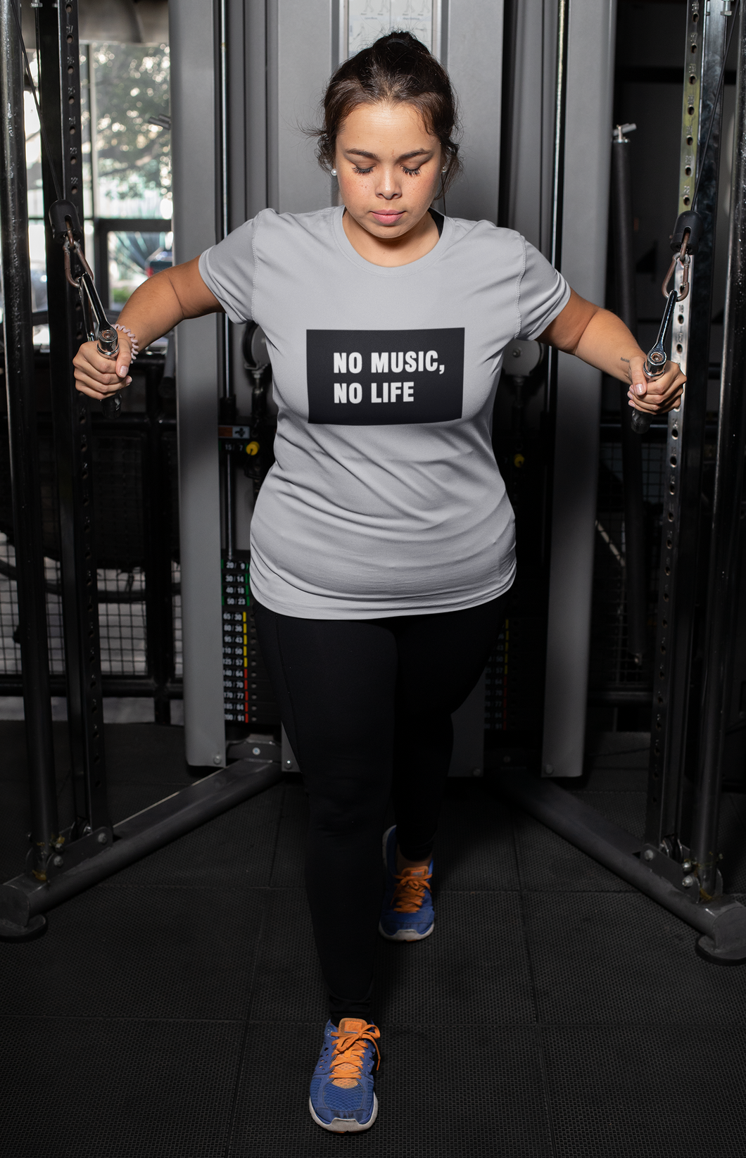 No Music No Life Women Half Sleeves T-shirt- KidsFashionVilla
