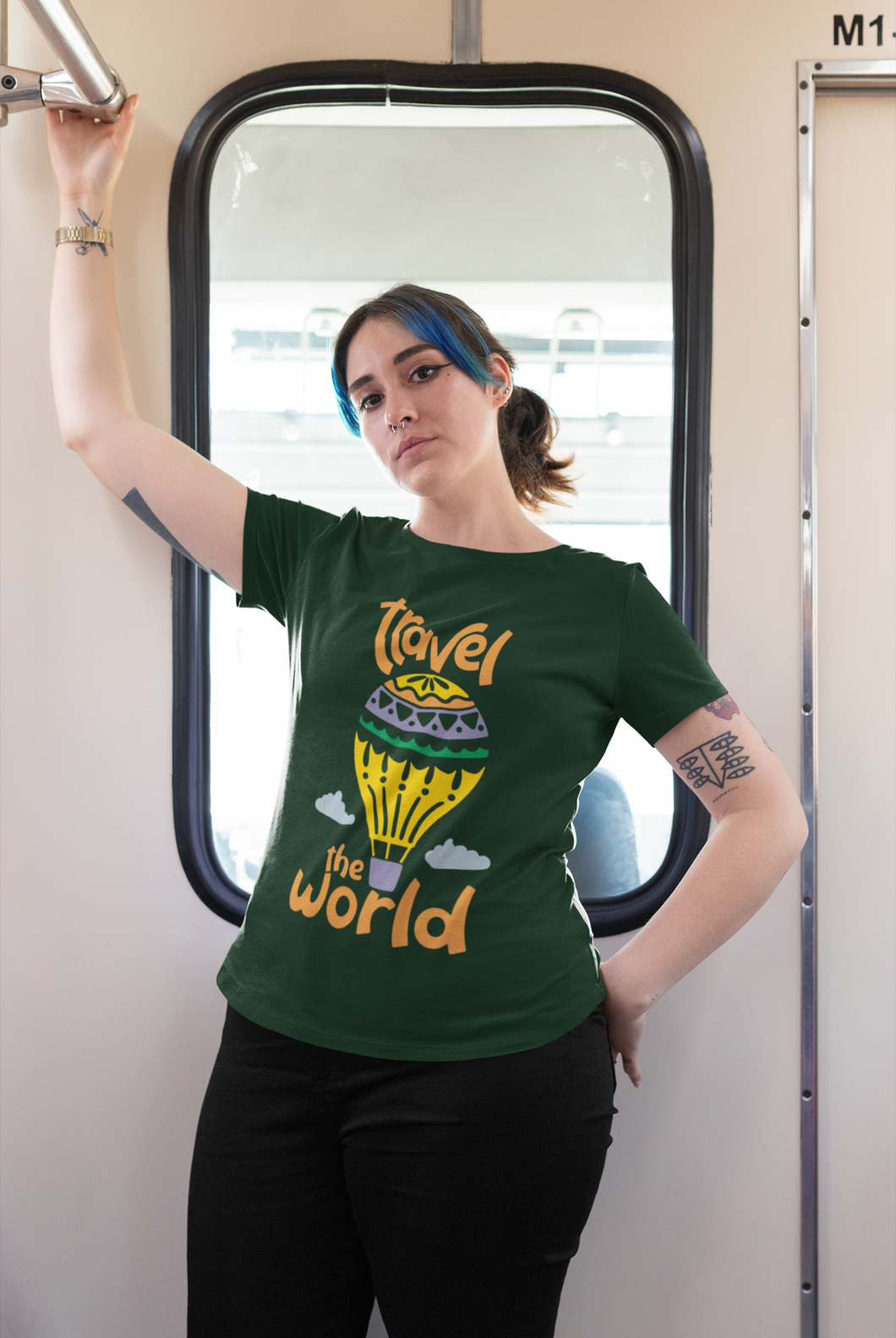Travel The World Women Half Sleeves T-shirt- KidsFashionVilla
