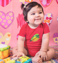 Load image into Gallery viewer, Pologhram Bird Abstract Rompers for Baby Girl- FunkyTradition FunkyTradition
