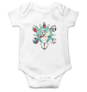 Popeye Rompers for Baby Boy- FunkyTradition FunkyTradition