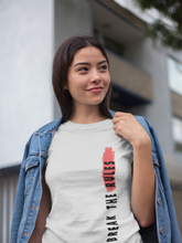 Load image into Gallery viewer, Break The Rules Women Half Sleeves T-shirt- KidsFashionVilla
