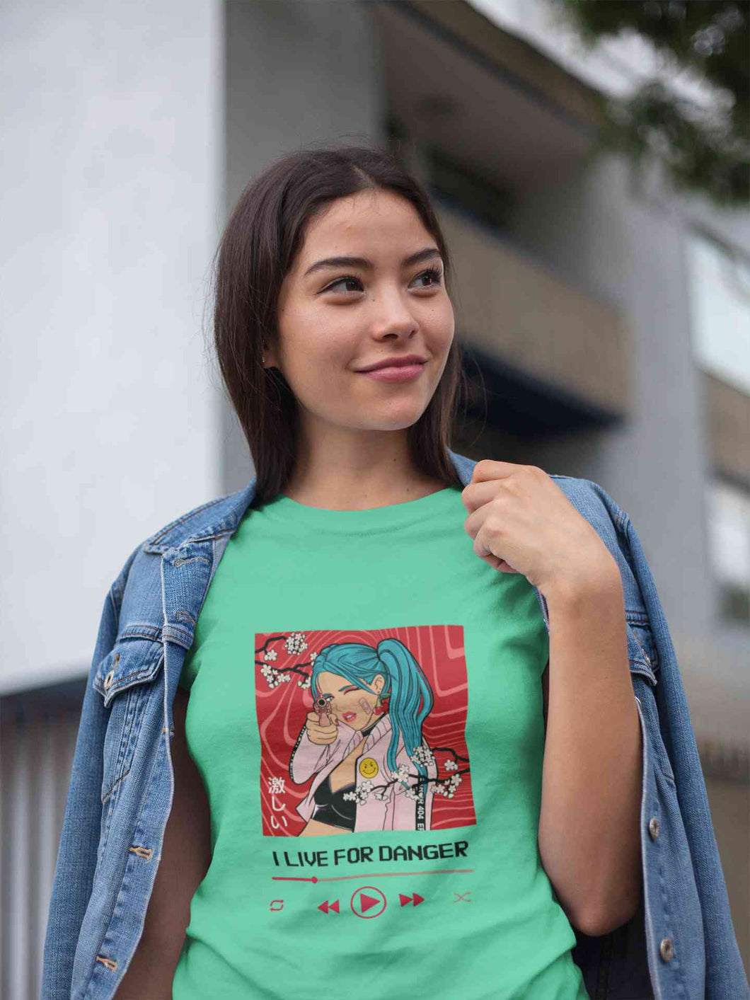 I Live For Danger Women Half Sleeves T-shirt- KidsFashionVilla