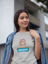 Load image into Gallery viewer, Boom Women Half Sleeves T-shirt- KidsFashionVilla
