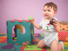 Load image into Gallery viewer, Customized Name 1st Christmas With Mumma &amp; Papa Rompers for Baby Boy- KidsFashionVilla
