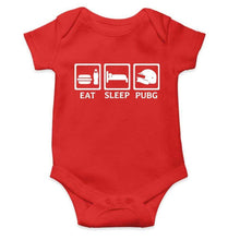 Load image into Gallery viewer, PUBG Eat Sleep Rompers for Baby Girl- FunkyTradition FunkyTradition
