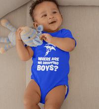 Load image into Gallery viewer, PUBG Where Are We Dropping Boys Rompers for Baby Boy- FunkyTradition FunkyTradition

