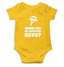 Load image into Gallery viewer, PUBG Where Are We Dropping Boys Rompers for Baby Boy- FunkyTradition FunkyTradition
