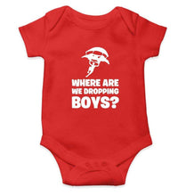 Load image into Gallery viewer, PUBG Where Are We Dropping Boys Rompers for Baby Girl- FunkyTradition FunkyTradition
