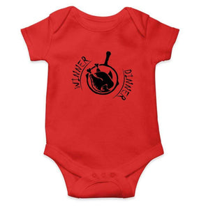 PUBG Winner Dinner Rompers for Baby Girl- FunkyTradition FunkyTradition