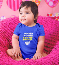 Load image into Gallery viewer, PUBG Winner Winner Chicken Dinner Rompers for Baby Girl- FunkyTradition FunkyTradition
