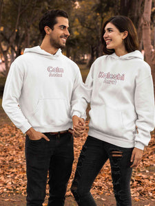 Calm Aadmi Kaleshi Aurat Lovey Dovey Couple Hoodie-KidsFashionVilla