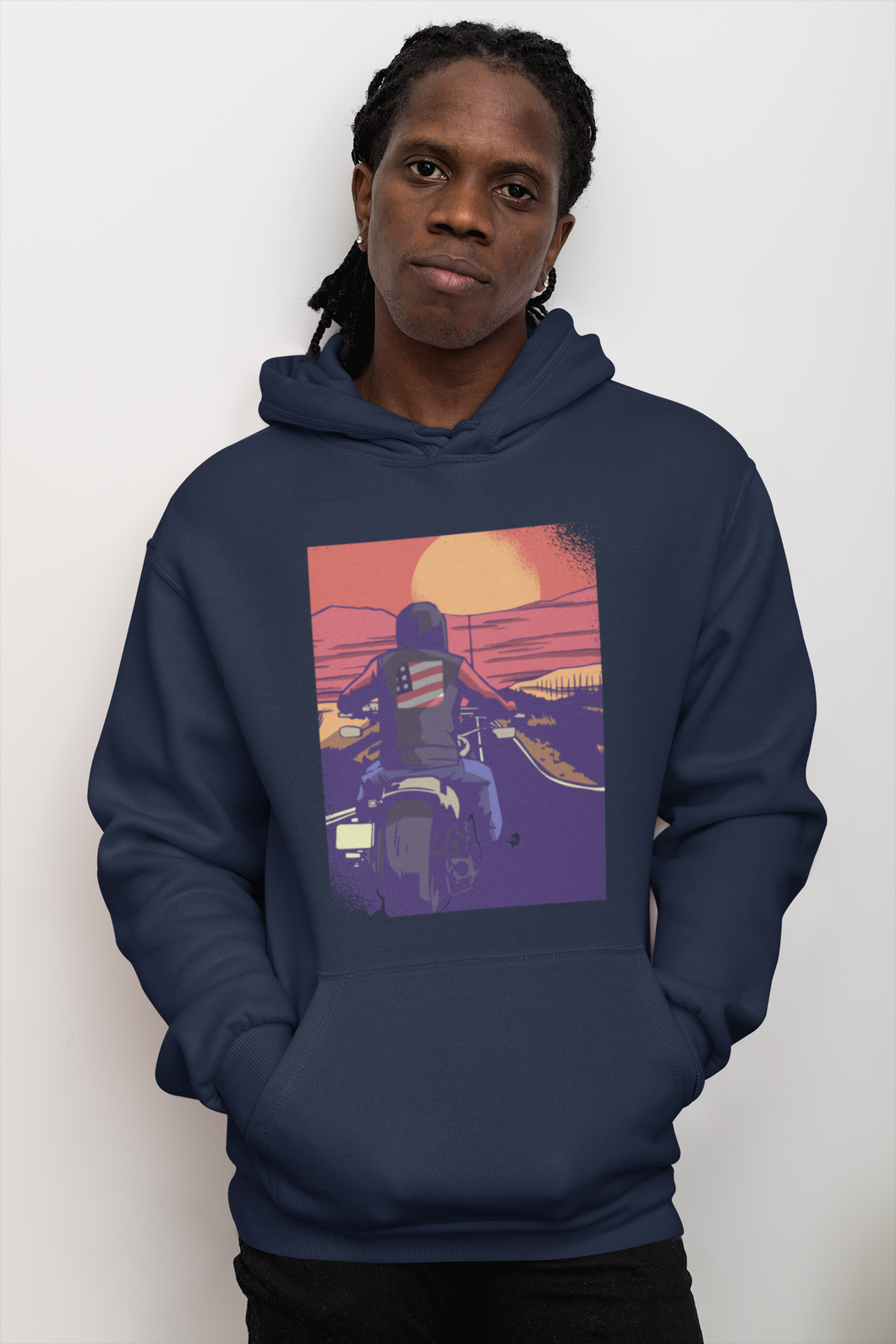 Chopper Motorbike Men Hoodies-KidsFashionVilla