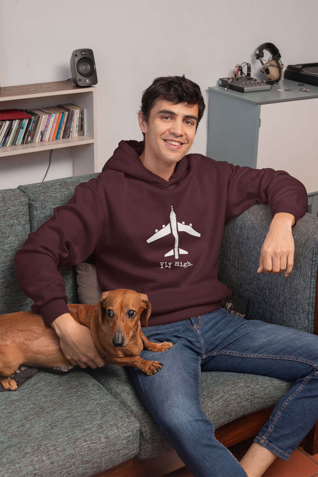 Fly High Men Hoodies-KidsFashionVilla
