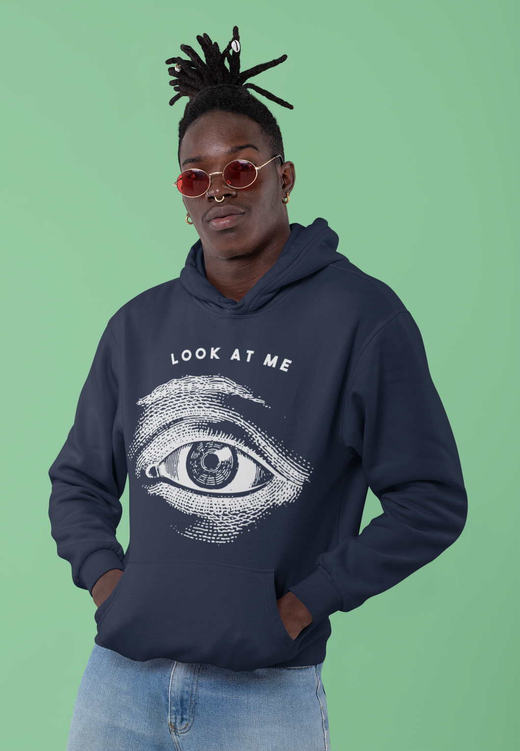 Look at me Men Hoodies-KidsFashionVilla