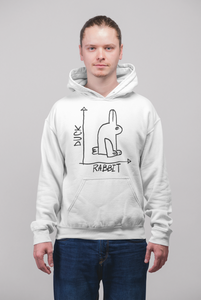 Rabbit Duck Graphic Men Hoodies-KidsFashionVilla