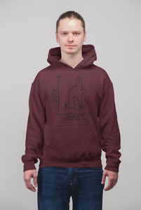 Rabbit Duck Graphic Men Hoodies-KidsFashionVilla