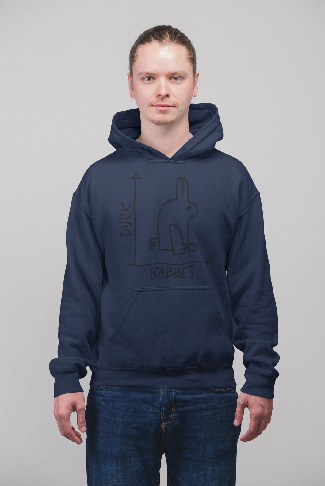 Rabbit Duck Graphic Men Hoodies-KidsFashionVilla