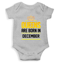 Load image into Gallery viewer, Queens Are Born In December Rompers for Baby Girl- FunkyTradition FunkyTradition
