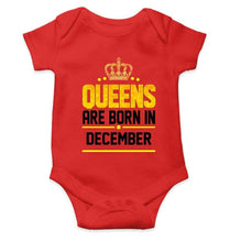 Load image into Gallery viewer, Queens Are Born In December Rompers for Baby Girl- FunkyTradition FunkyTradition

