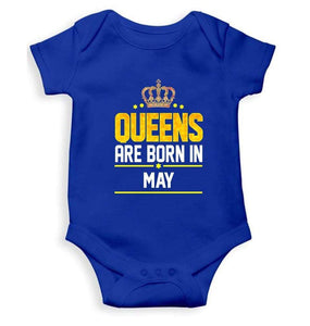 Queens Are Born In May Rompers for Baby Girl- FunkyTradition FunkyTradition