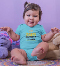 Load image into Gallery viewer, Queens Are Born In October Rompers for Baby Girl- FunkyTradition FunkyTradition
