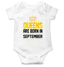 Load image into Gallery viewer, Queens Are Born In September Rompers for Baby Girl- FunkyTradition FunkyTradition
