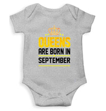 Load image into Gallery viewer, Queens Are Born In September Rompers for Baby Girl- FunkyTradition FunkyTradition
