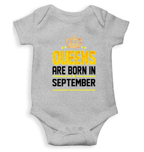 Queens Are Born In September Rompers for Baby Girl- FunkyTradition FunkyTradition