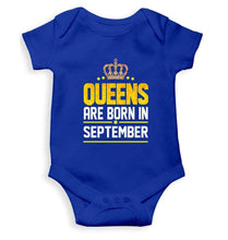 Load image into Gallery viewer, Queens Are Born In September Rompers for Baby Girl- FunkyTradition FunkyTradition
