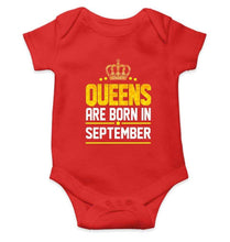 Load image into Gallery viewer, Queens Are Born In September Rompers for Baby Girl- FunkyTradition FunkyTradition
