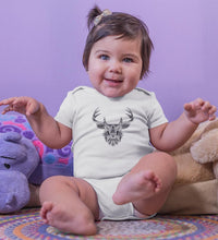 Load image into Gallery viewer, Reindeer Abstract Rompers for Baby Girl- FunkyTradition FunkyTradition
