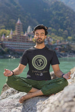 Load image into Gallery viewer, Om Yoga Mens Half Sleeves T-shirt- KidsFashionVilla
