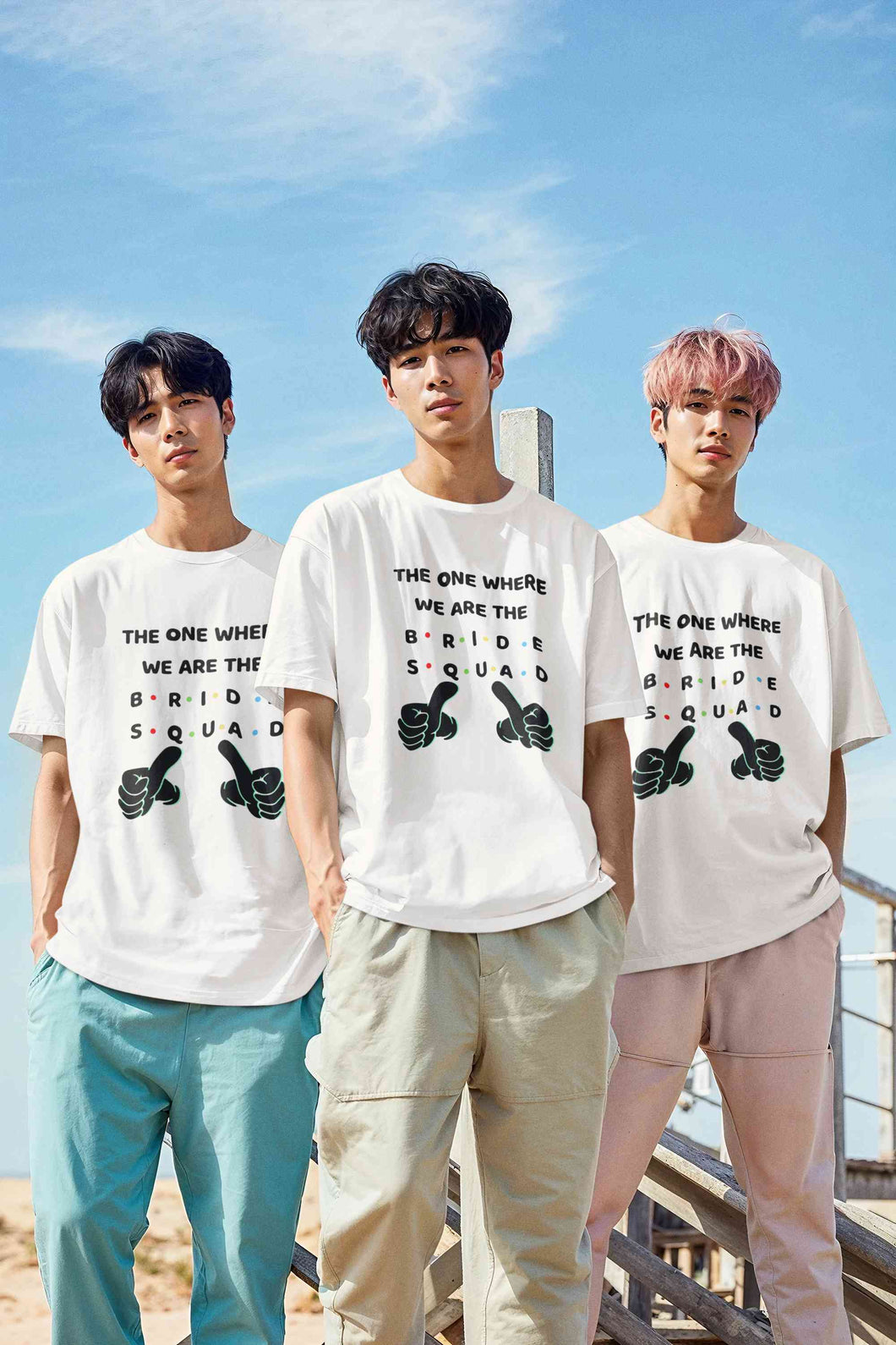 Bride Squad Mens Half Sleeves T-shirt- KidsFashionVilla