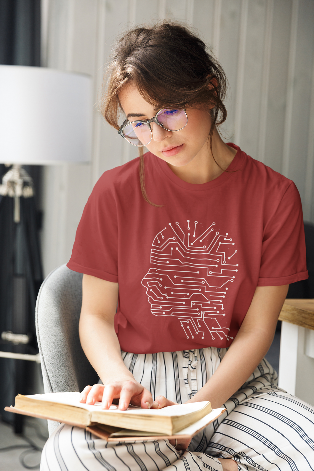 Artificial Intelligence Women Half Sleeves T-shirt- KidsFashionVilla