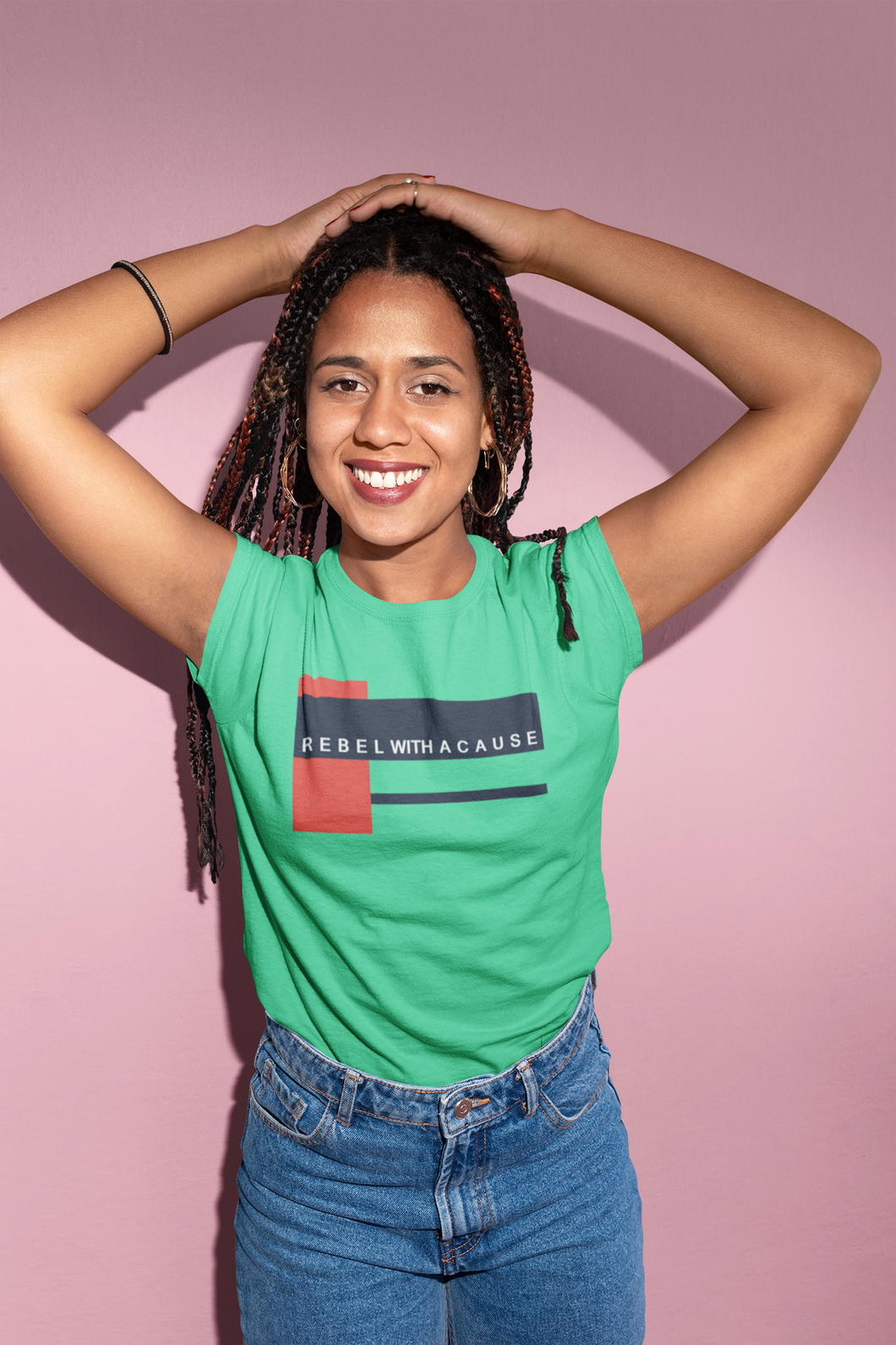 Rebel With A Cause Quotes Women Half Sleeves T-shirt- KidsFashionVilla