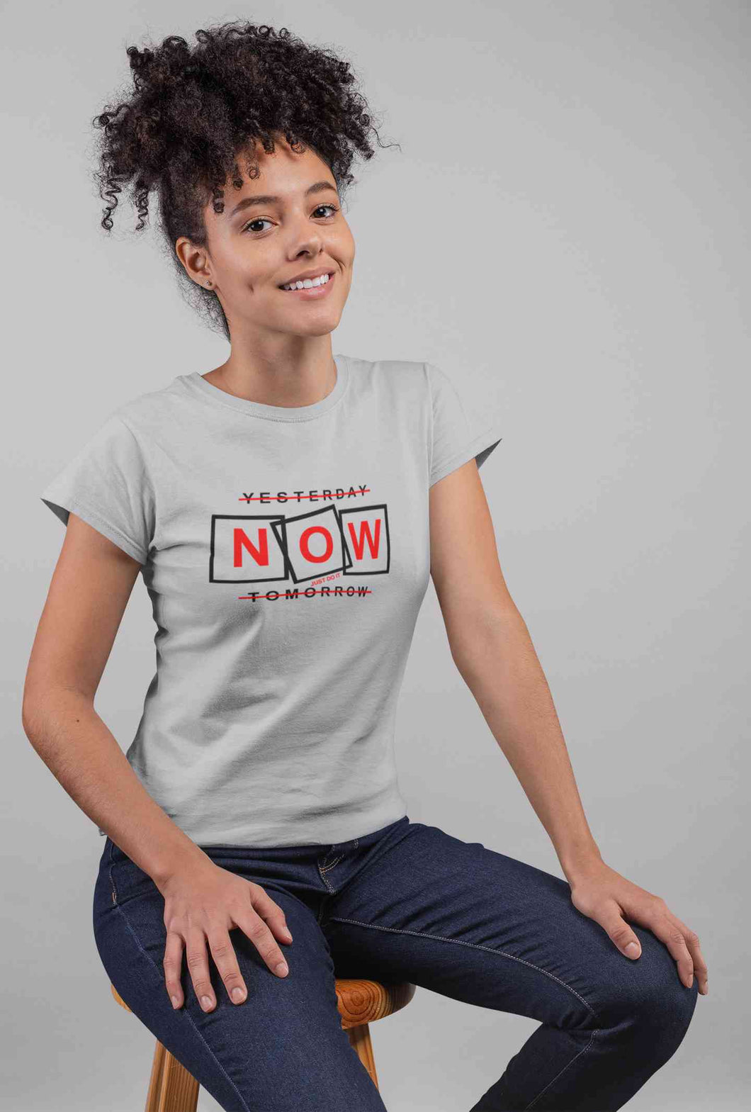 Just Do It Women Half Sleeves T-shirt- KidsFashionVilla