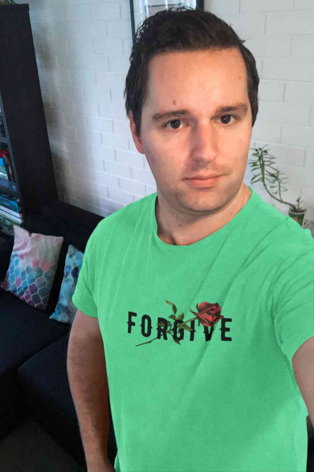 Forgive Mens Half Sleeves T-shirt- KidsFashionVilla