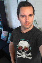 Load image into Gallery viewer, Cool Skull Mens Half Sleeves T-shirt- KidsFashionVilla
