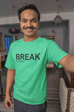 Load image into Gallery viewer, Break No Rules Mens Half Sleeves T-shirt- KidsFashionVilla
