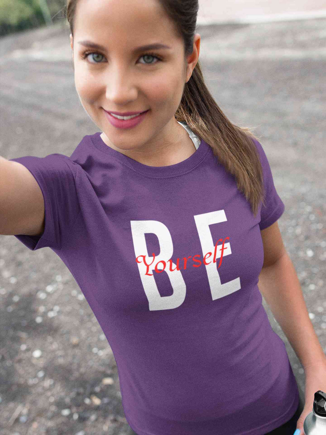 Be Yourself Women Half Sleeves T-shirt- KidsFashionVilla