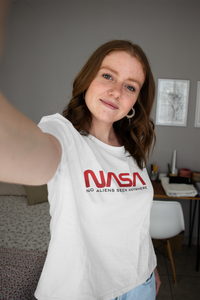 Nasa Women Half Sleeves T-shirt- KidsFashionVilla