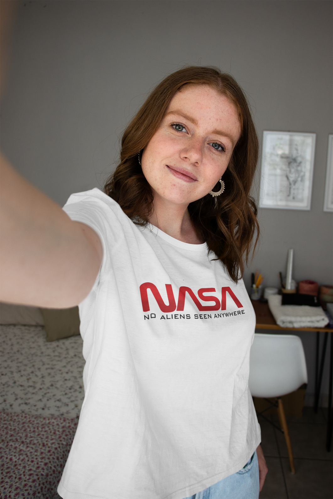 Nasa Women Half Sleeves T-shirt- KidsFashionVilla
